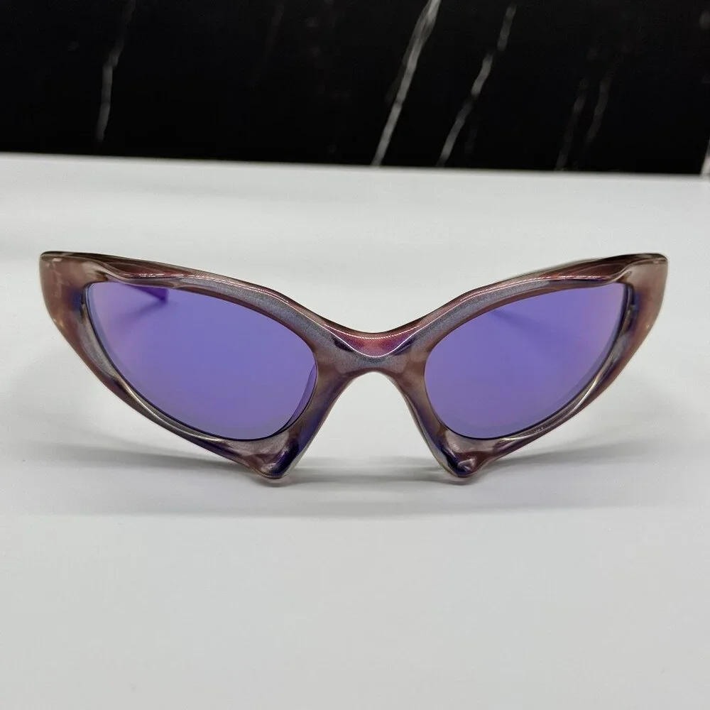 NEW BALENCIAGA SUNGLASSES PURPLE UNISEX BALENCIAGA BB0352S 002